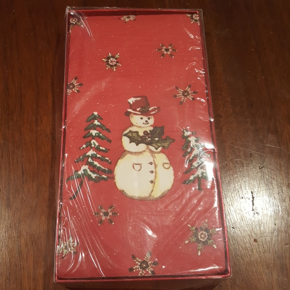 08:11.  3/$25 Bundle Only Holiday Snowman Guest Towels